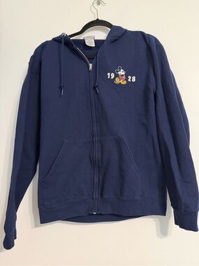 Navy Zip Hoodie